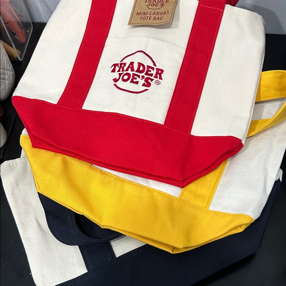 Trader Joe's Mini Canvas Tote Bag